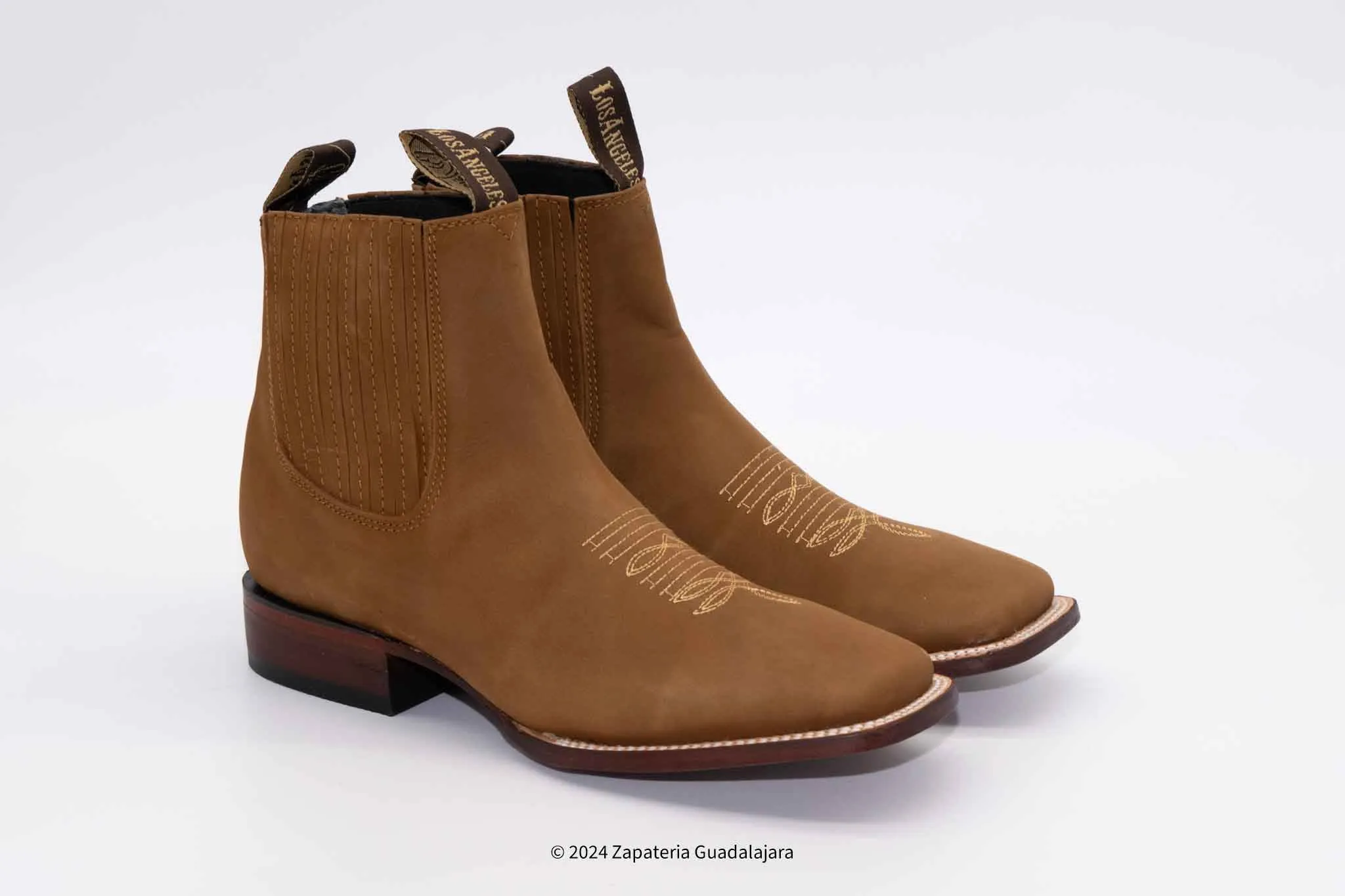 MEN'S WIDE SQUARE TOE NOBUCK SHEDRON LEATHER BOOT-70BM6350