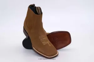 MEN'S WIDE SQUARE TOE NOBUCK SHEDRON LEATHER BOOT-70BM6350