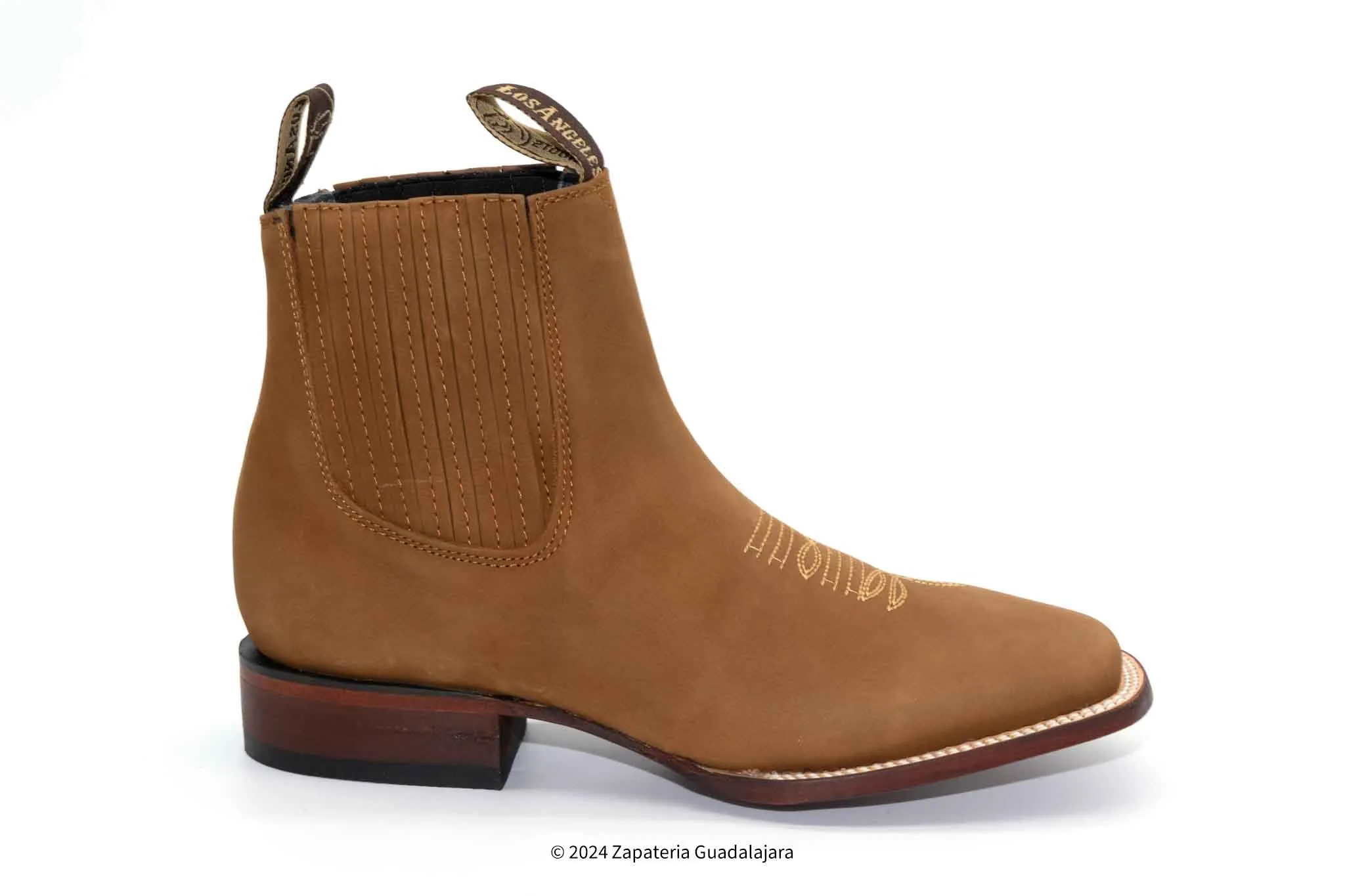 MEN'S WIDE SQUARE TOE NOBUCK SHEDRON LEATHER BOOT-70BM6350