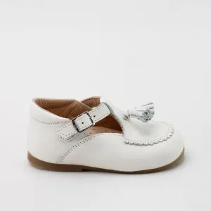 Papanatas Beige Baby Tassle T-Strap