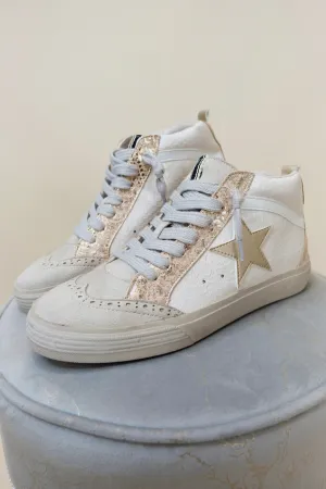 Paulina Blush Snake Sneakers