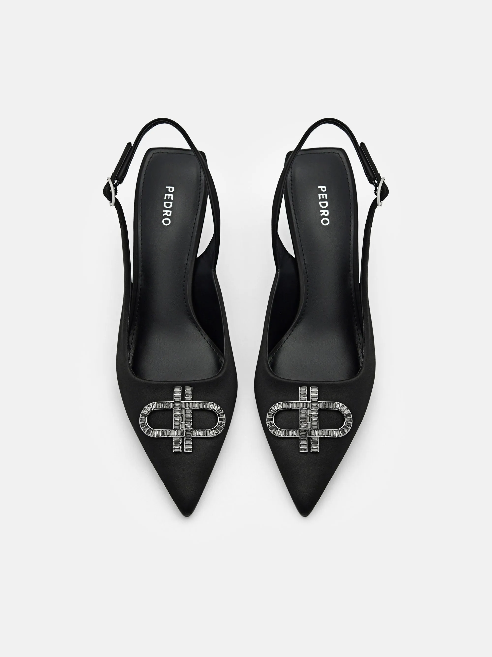 PEDRO Icon Satin Pumps