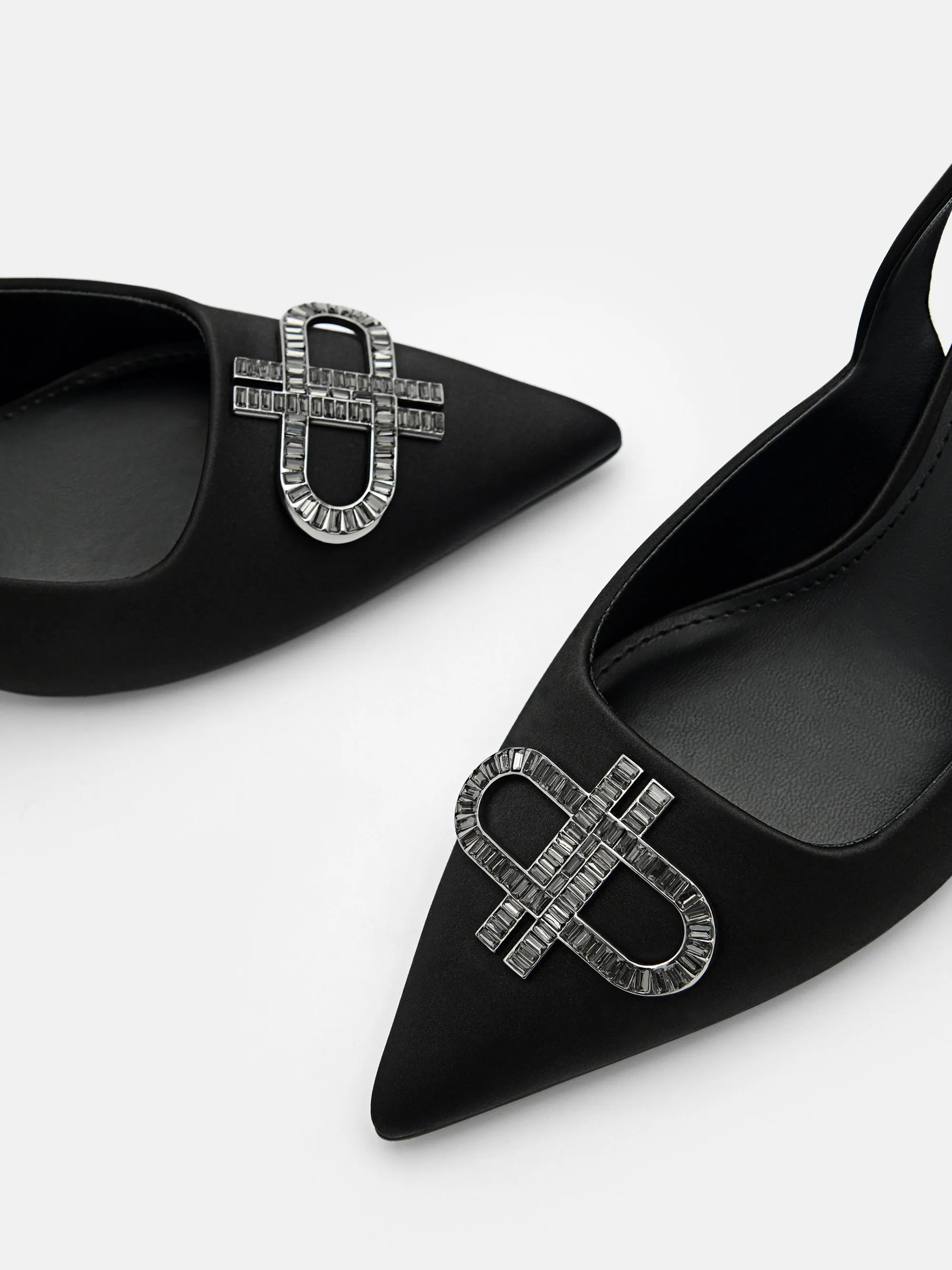 PEDRO Icon Satin Pumps