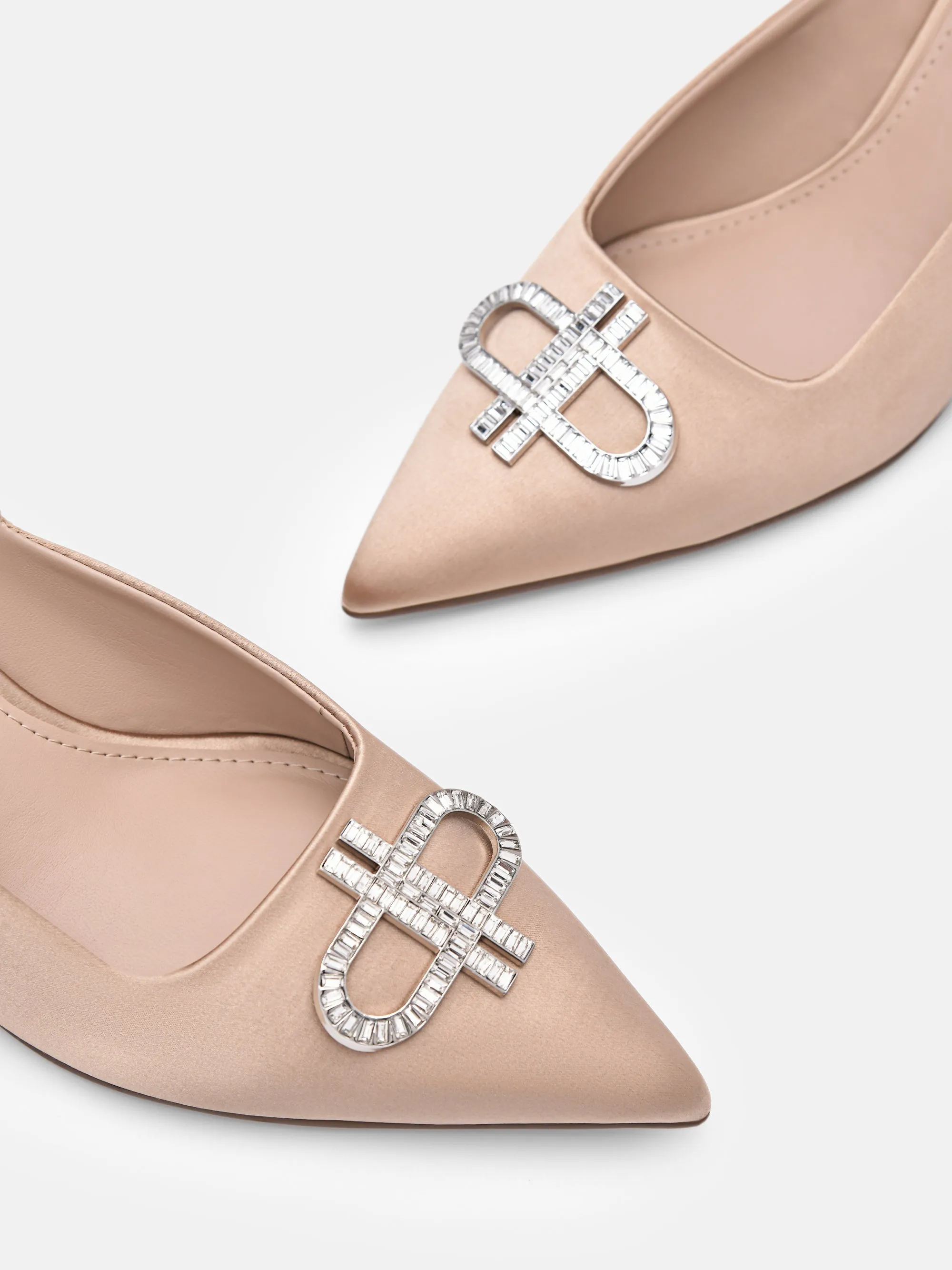 PEDRO Icon Satin Pumps