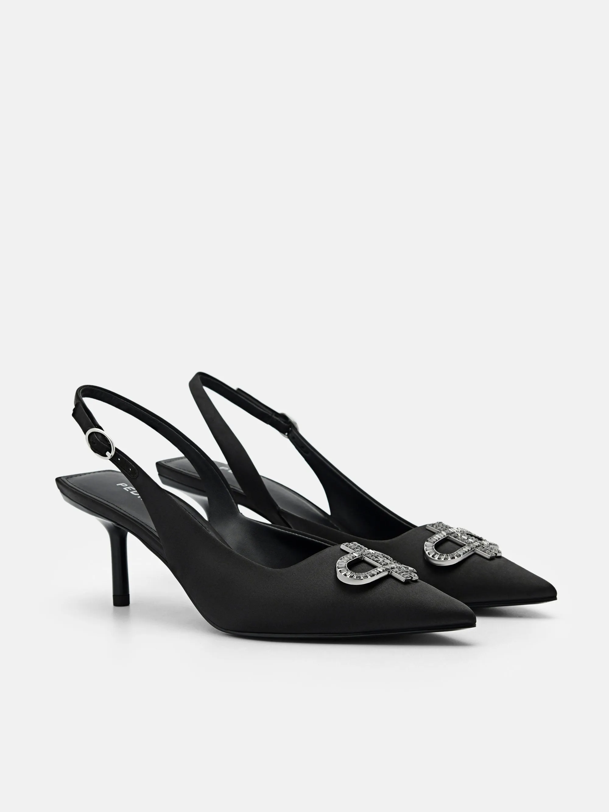 PEDRO Icon Satin Pumps