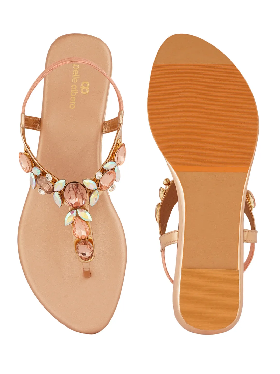 Pelle Albero Pink Casual Slip-On Sandal For Girl's/Women