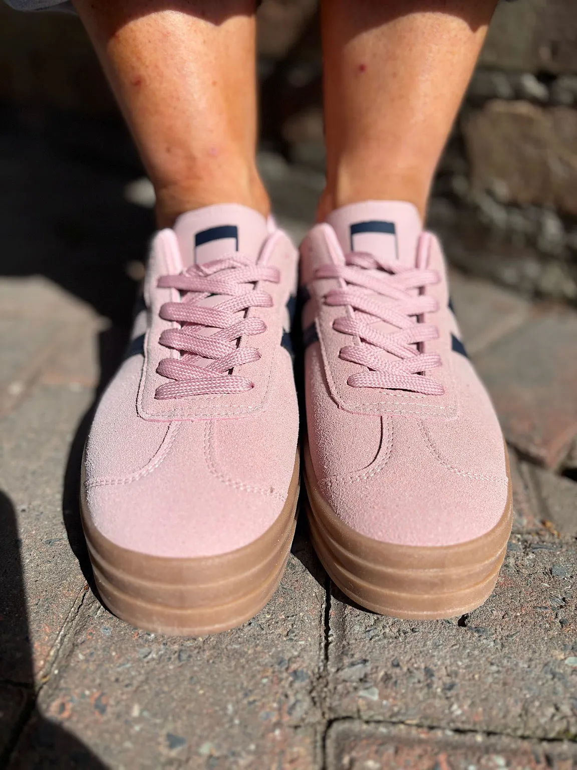 Pink Designer Inspired Platform Trainer