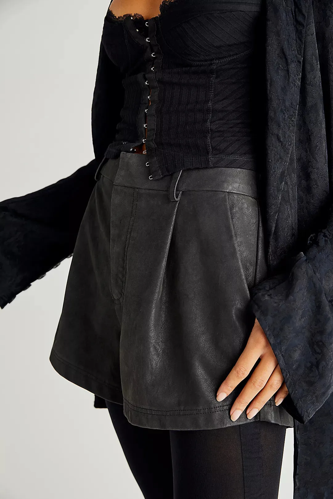Roma Vegan Suede Shorts