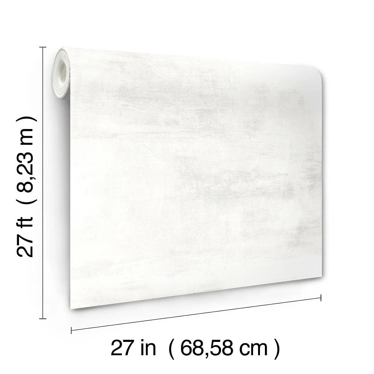 Salt Flats Wallpaper // White & Grey