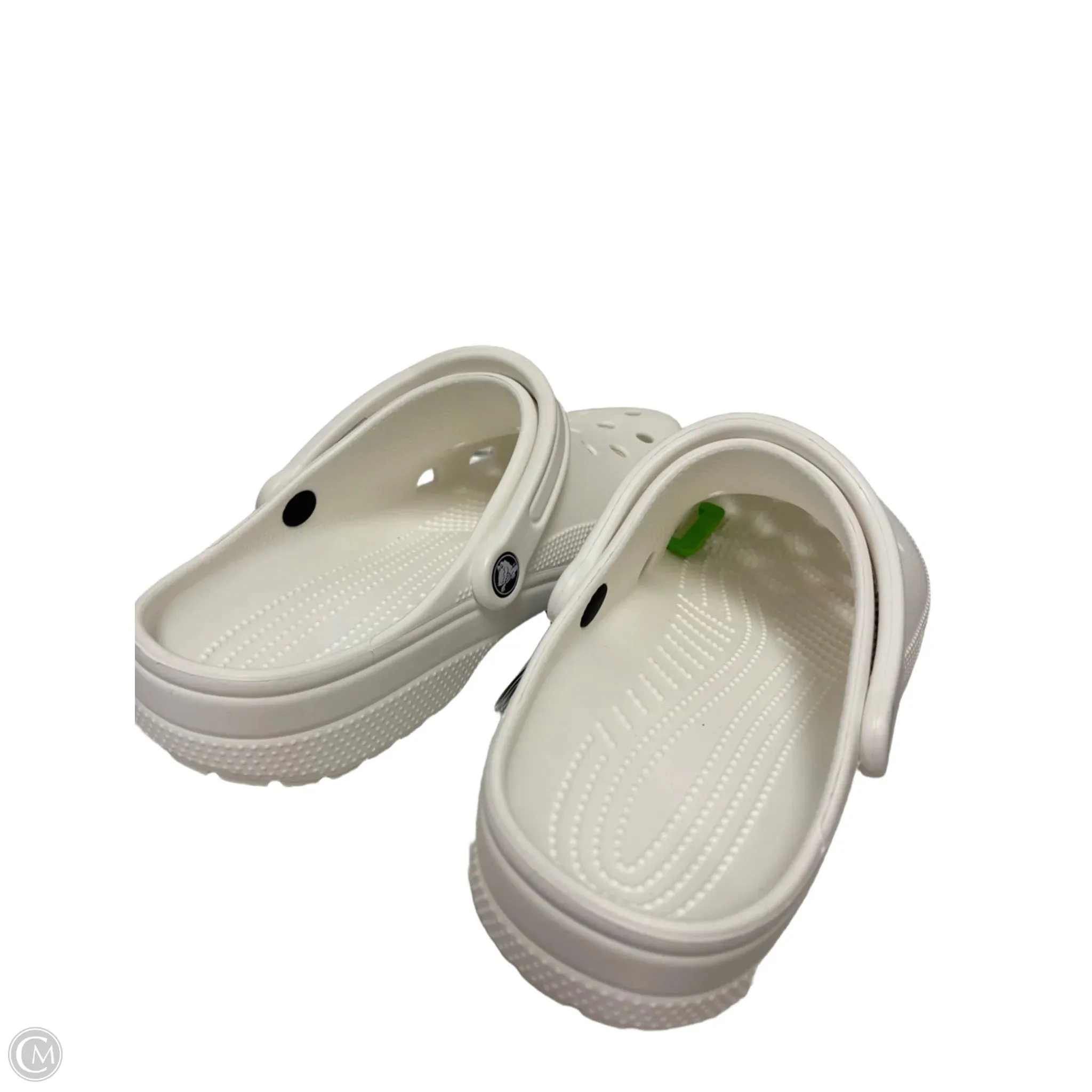Sandals Flats By Crocs In White, Size: 11