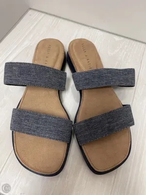 Sandals Flats By Kelly And Katie In Blue Denim, Size: 9