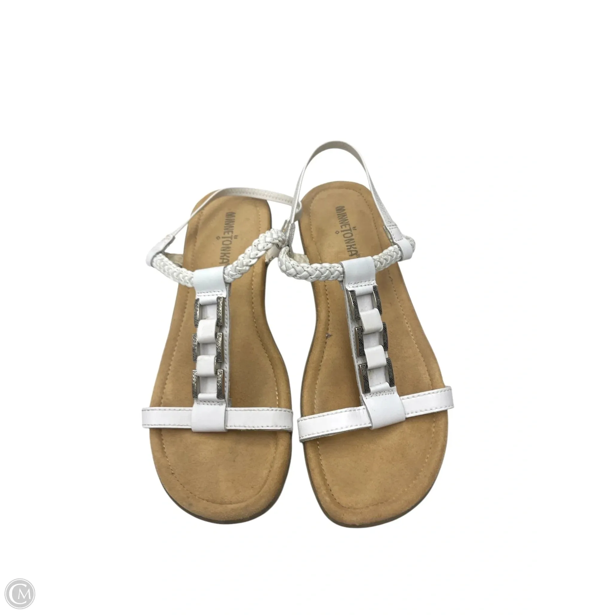 Sandals Flats By Minnetonka In White, Size: 8
