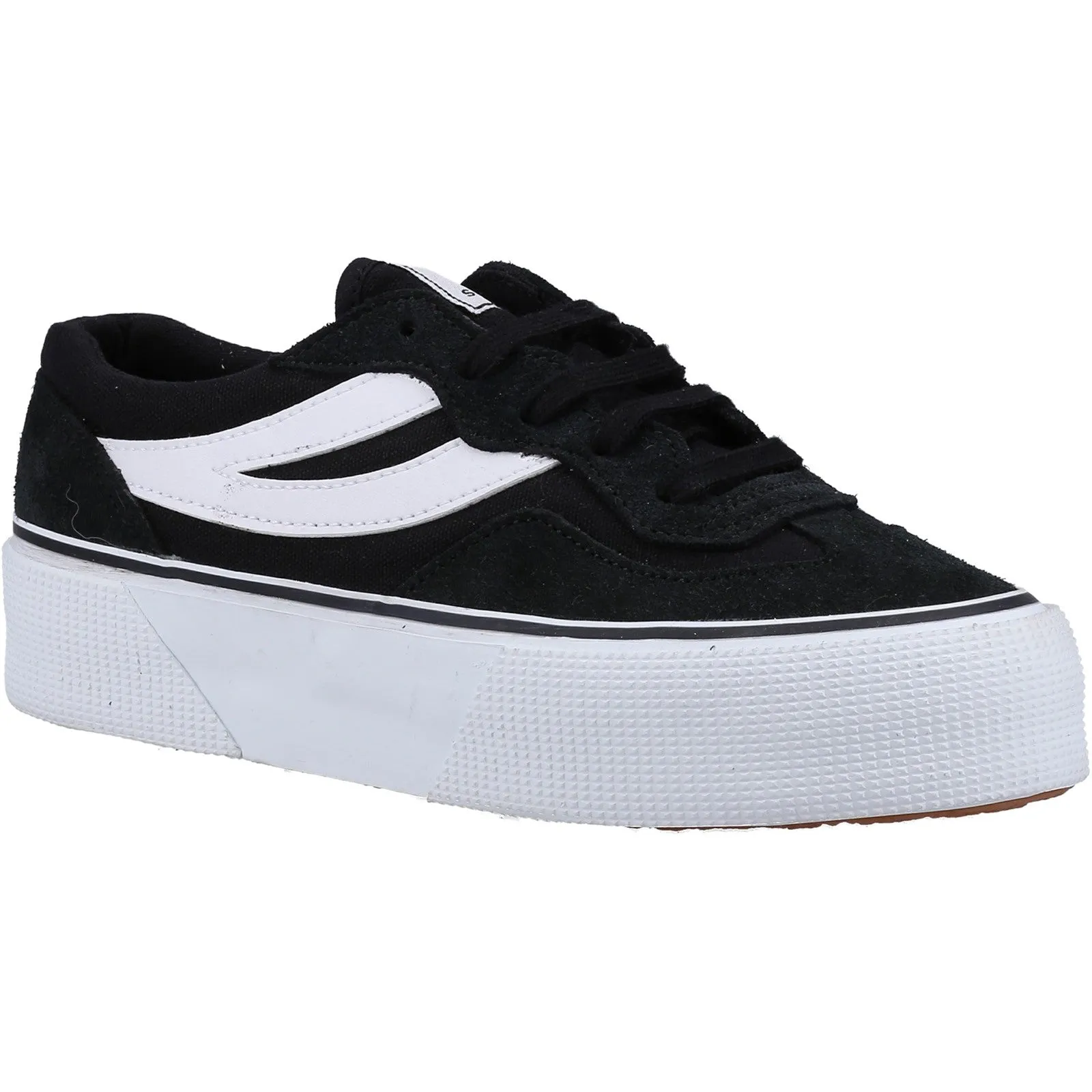 Superga Womens 3041 Revolley Colourblock Platform Trainers - Black