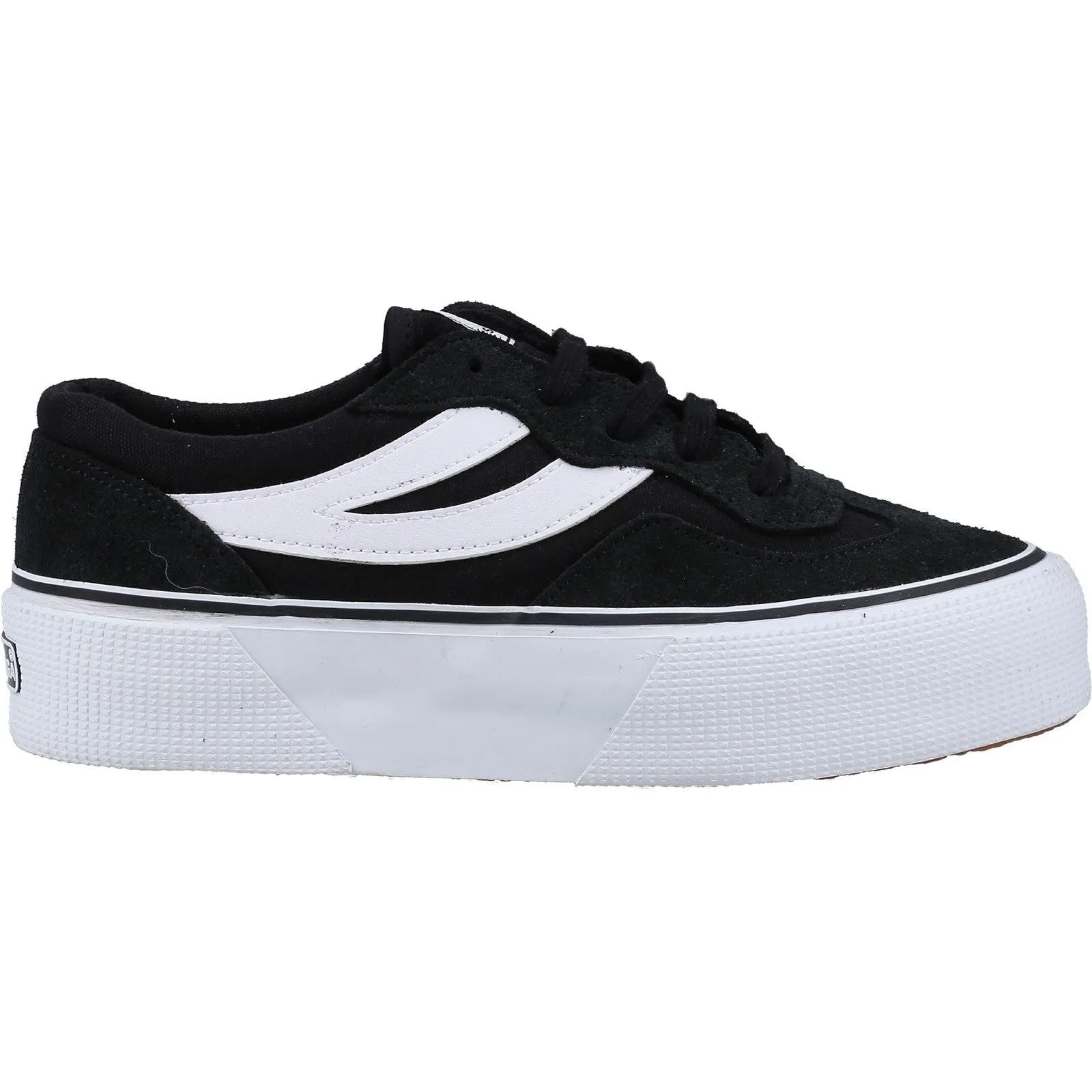 Superga Womens 3041 Revolley Colourblock Platform Trainers - Black