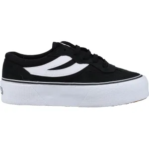Superga Womens 3041 Revolley Colourblock Platform Trainers - Black