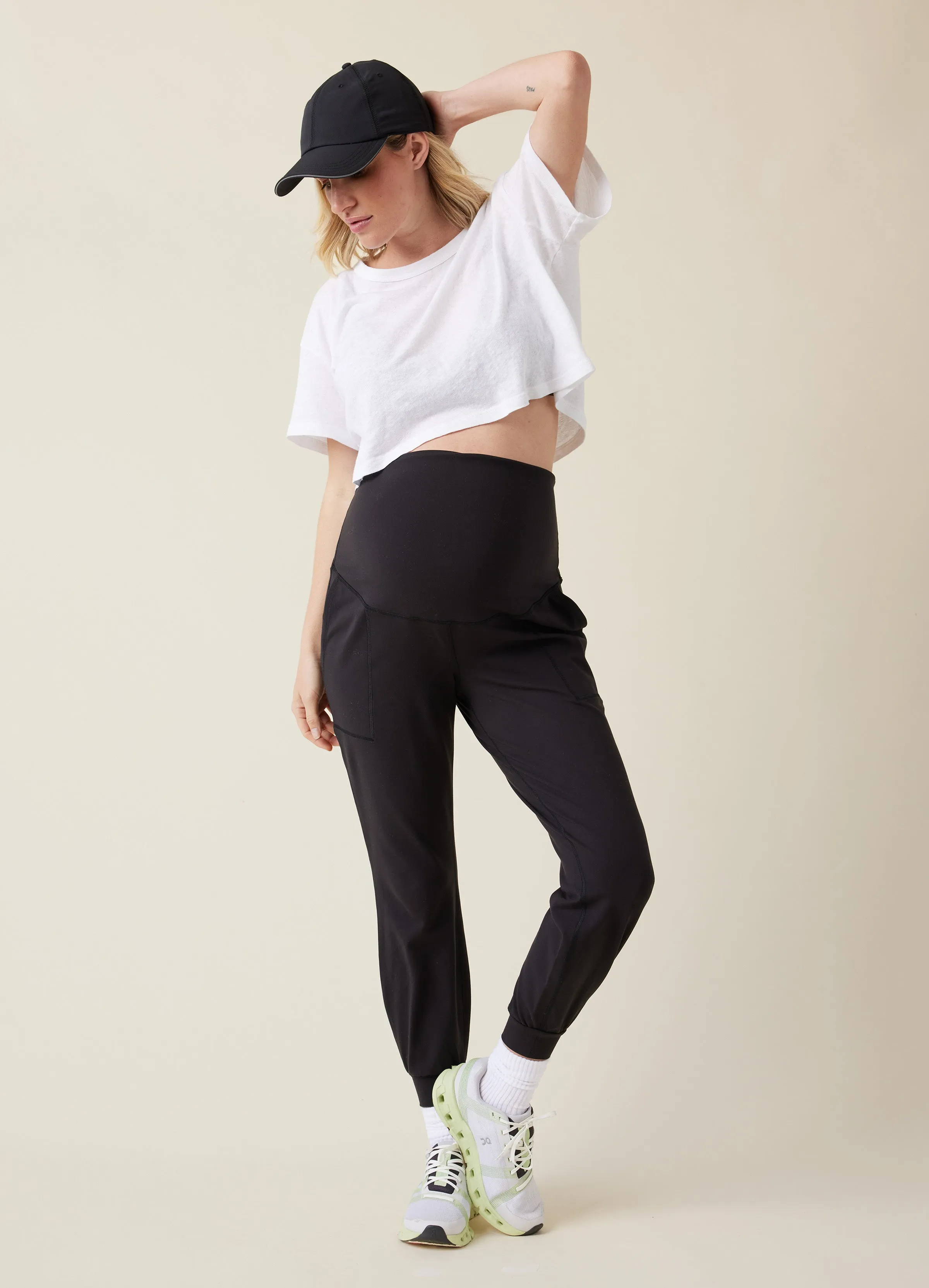 The Live In Maternity Black Active Jogger Pant