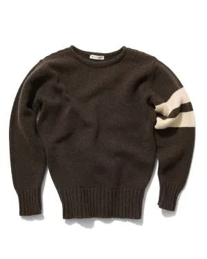 Varsity Sweater in Brown