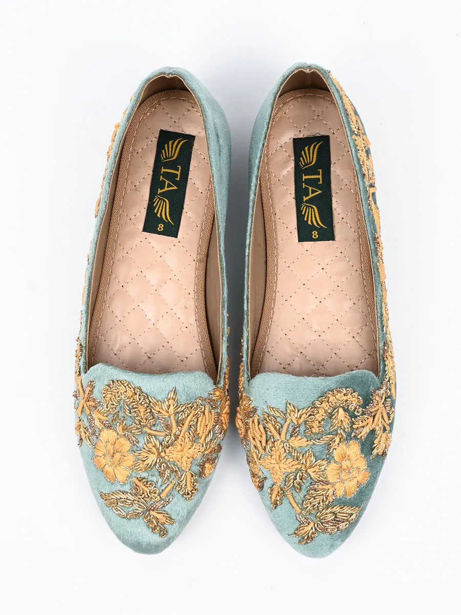 Velvet Pumps For Women