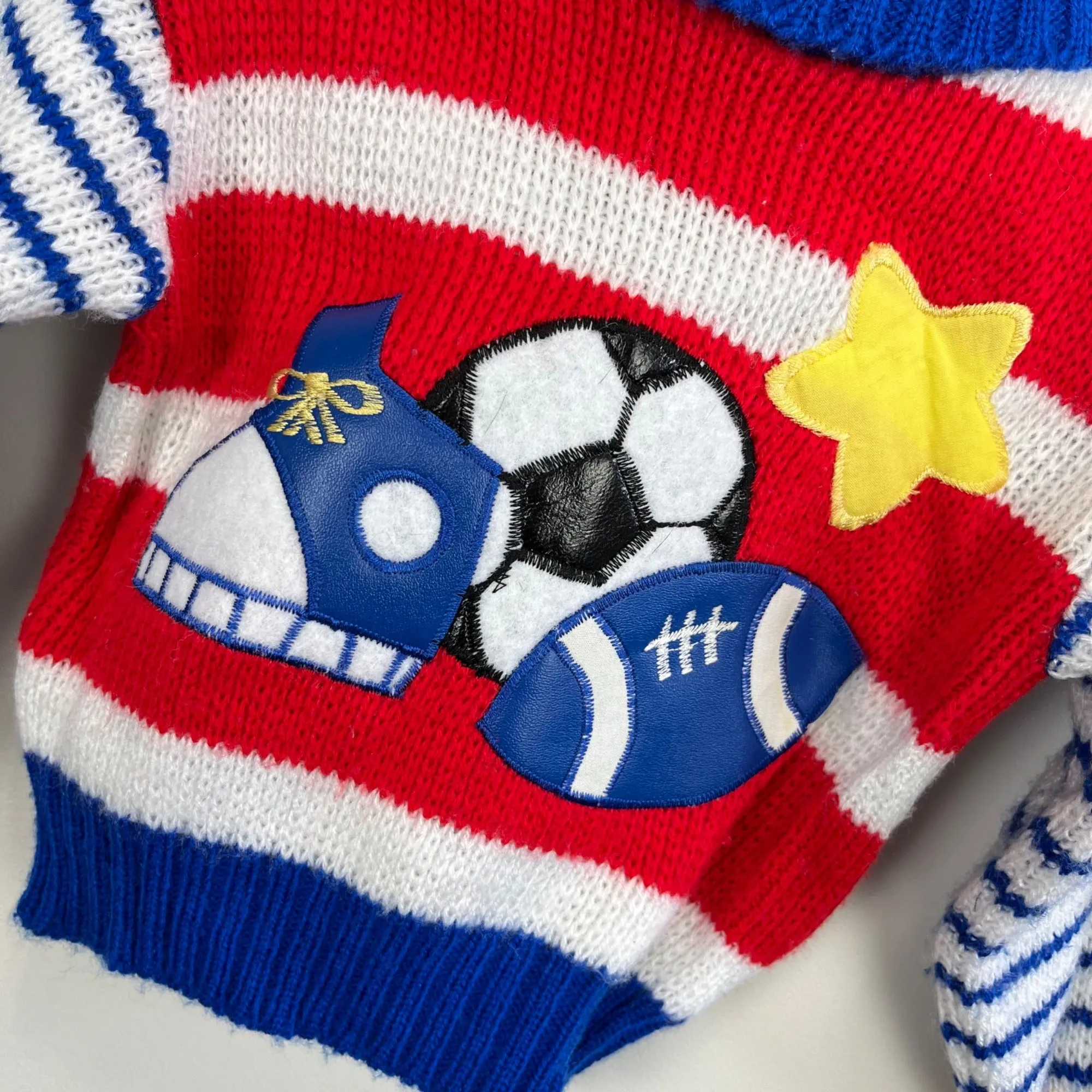 Vintage Small Stars 90s Sports Sweater 12 Months