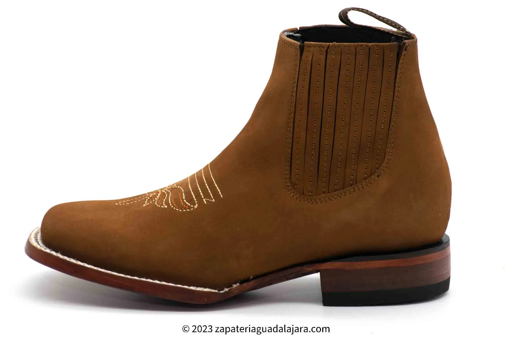 WOMEN'S WIDE SQUARE TOE NOBUCK SHEDRON LEATHER BOOT - 206350