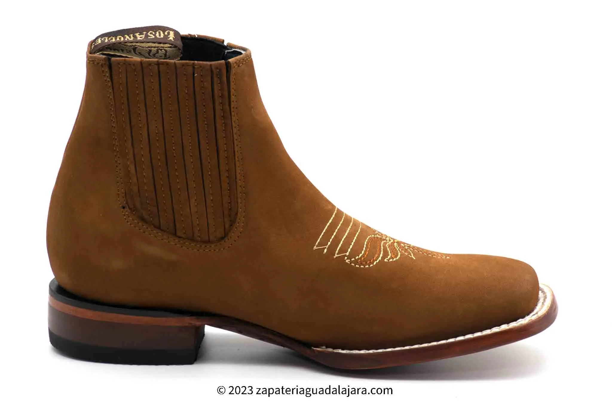 WOMEN'S WIDE SQUARE TOE NOBUCK SHEDRON LEATHER BOOT - 206350