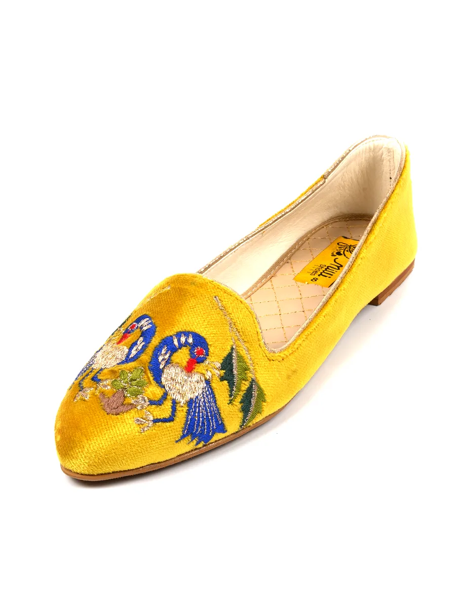 Yellow Peacock Casual Pumps