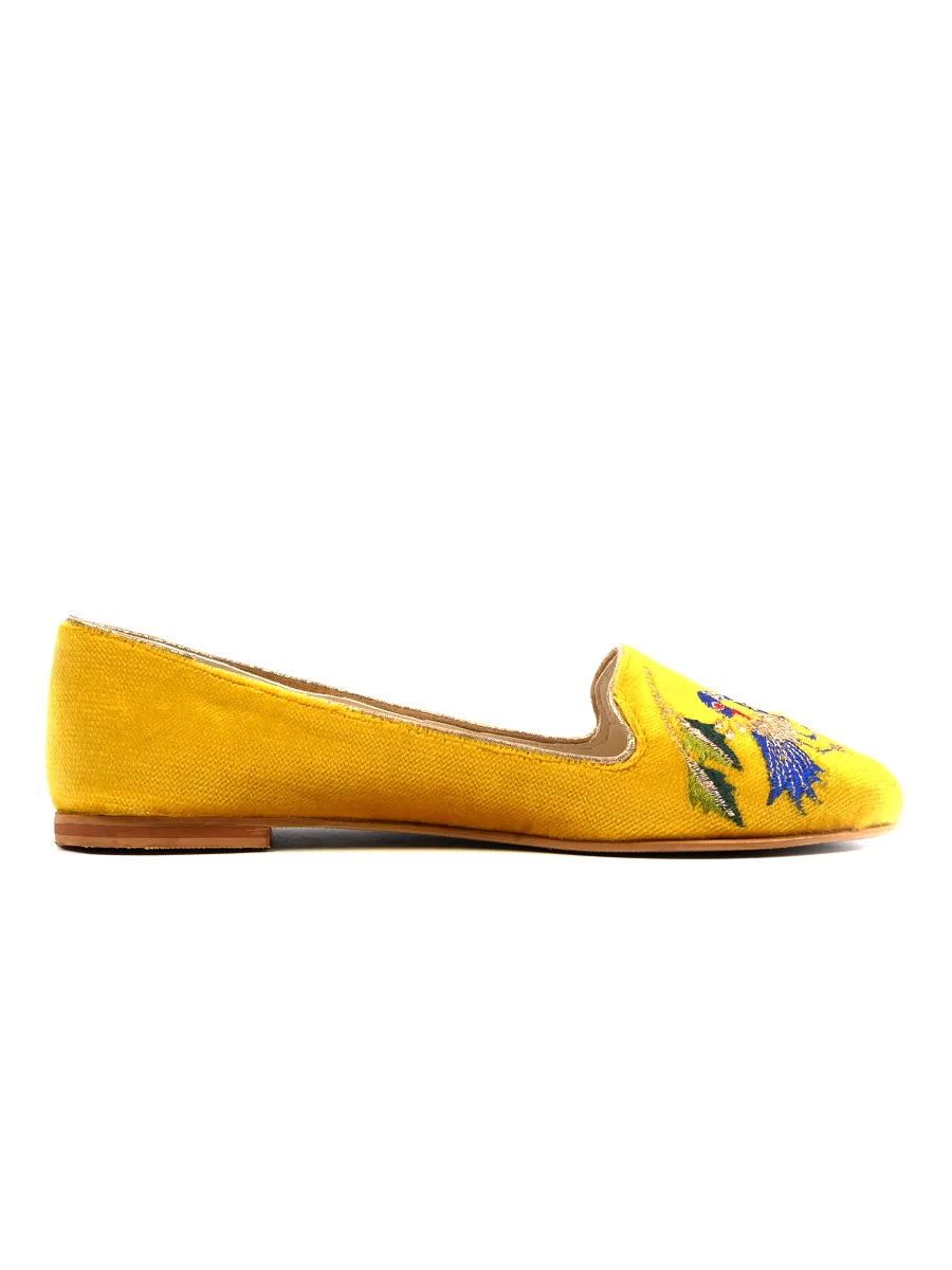 Yellow Peacock Casual Pumps